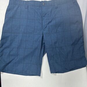 Callaway Men’s Golf Shorts Size 38 Blue Plaid Stretch Performance